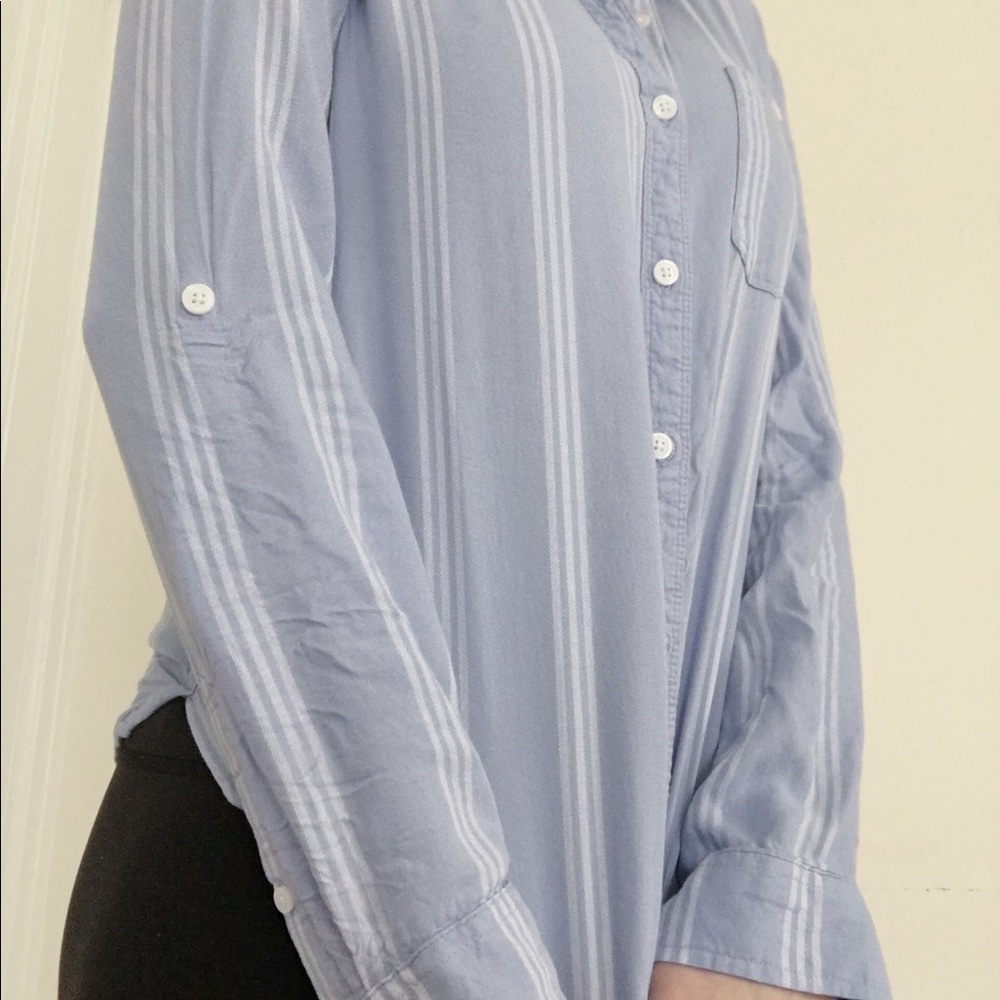SO striped button down